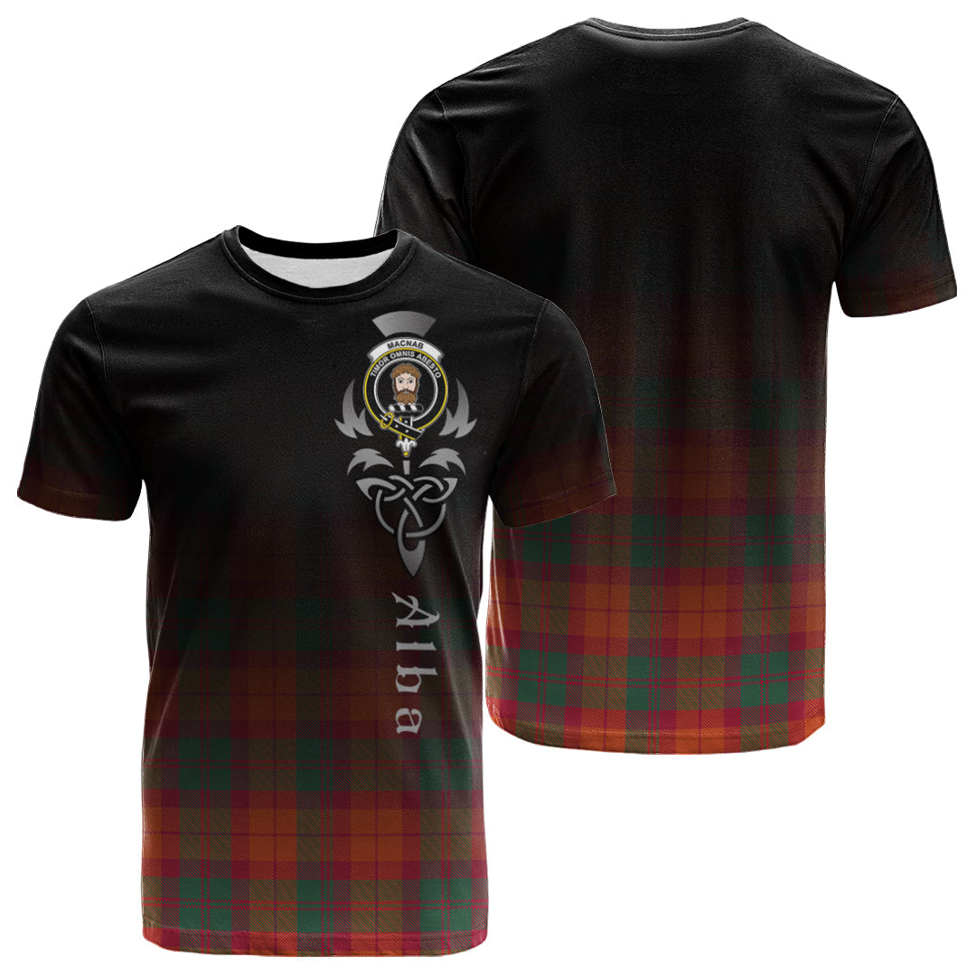 MacNab Ancient Tartan Crest T-shirt - Alba Celtic Style