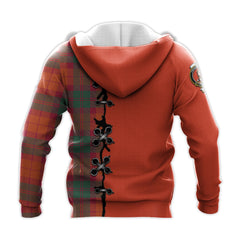 MacNab Ancient Tartan Hoodie - Lion Rampant And Celtic Thistle Style