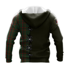 Macnaughton Hunting Tartan Hoodie - Lion Rampant And Celtic Thistle Style