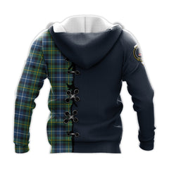 MacNeil of Barra Ancient Tartan Hoodie - Lion Rampant And Celtic Thistle Style