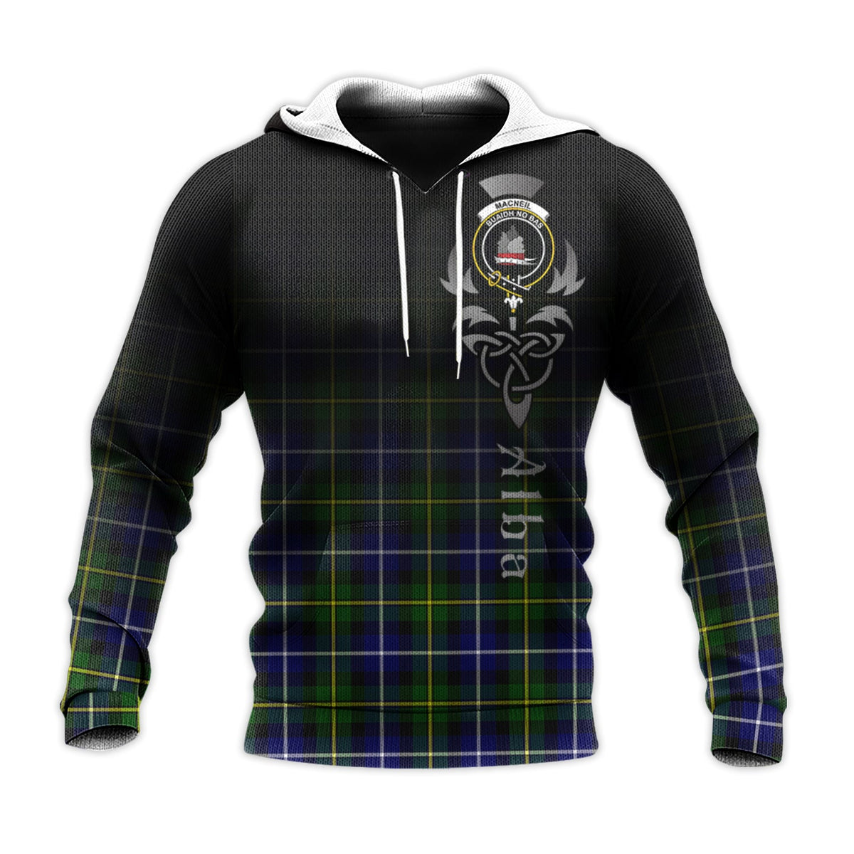 MacNeil Of Barra Modern Tartan Hoodie - Alba Celtic Style