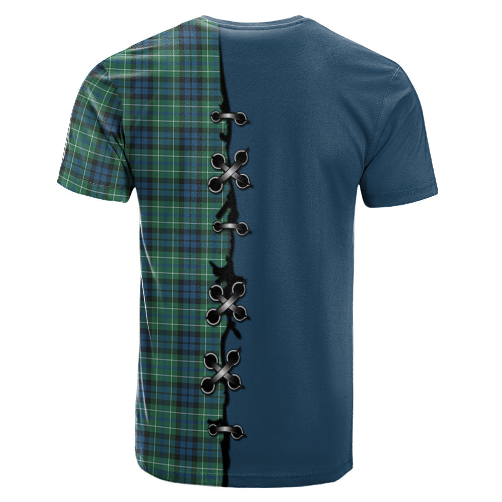 MacNeil of Colonsay Ancient Tartan T-shirt - Lion Rampant And Celtic Thistle Style