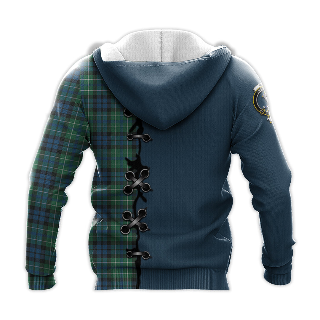 MacNeil of Colonsay Ancient Tartan Hoodie - Lion Rampant And Celtic Thistle Style