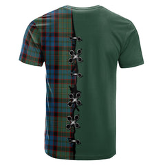 MacNicol Hunting Tartan T-shirt - Lion Rampant And Celtic Thistle Style