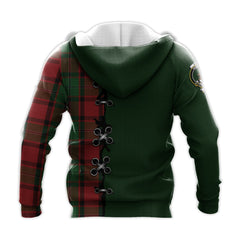 MacPhail Tartan Hoodie - Lion Rampant And Celtic Thistle Style