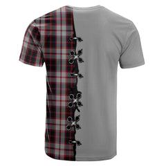 MacPherson Tartan T-shirt - Lion Rampant And Celtic Thistle Style