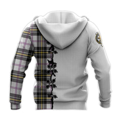 MacPherson Dress Modern Tartan Hoodie - Lion Rampant And Celtic Thistle Style