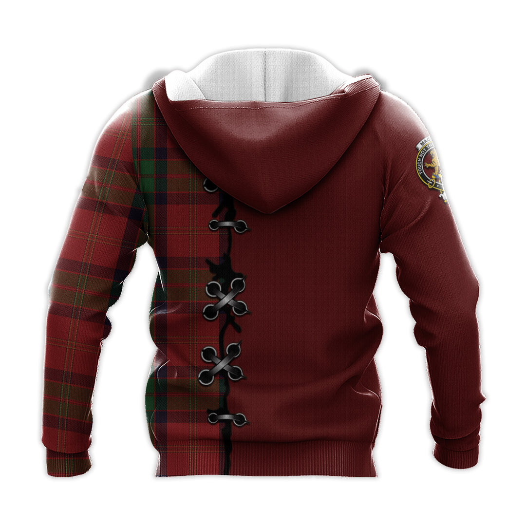 MacPherson of Cluny Tartan Hoodie - Lion Rampant And Celtic Thistle Style