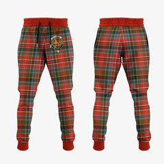 MacPherson Weathered Tartan Crest Jogger Sweatpants