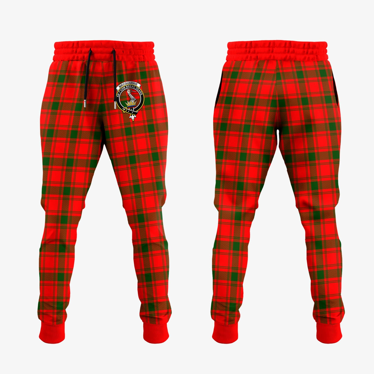 MacQuarrie Modern Tartan Crest Jogger Sweatpants