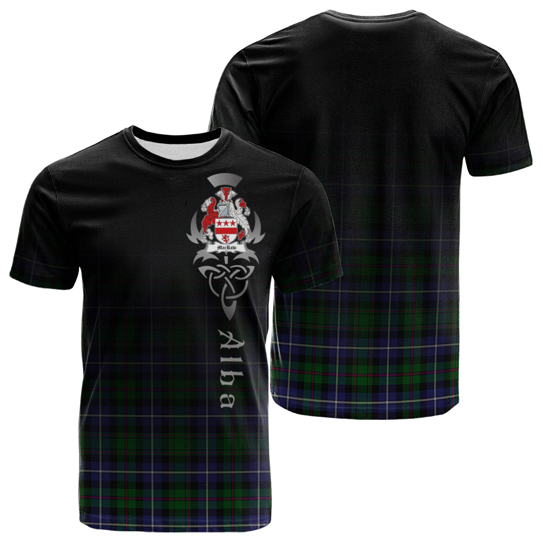 MacRow Hunting Tartan Crest T-shirt - Alba Celtic Style