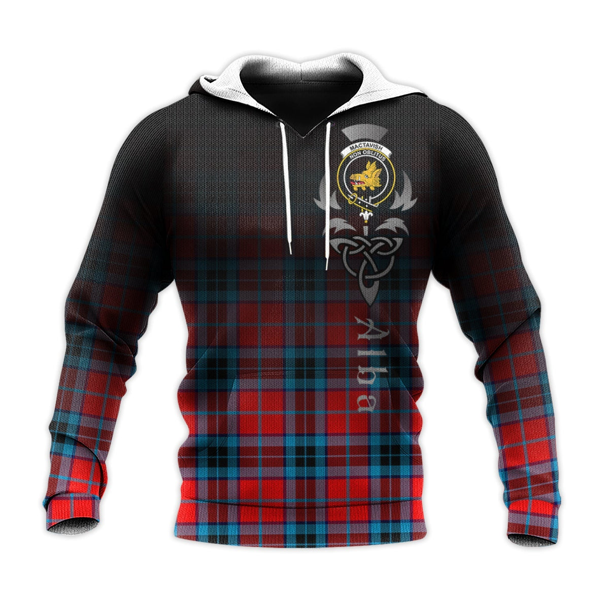 MacTavish Modern Tartan Hoodie - Alba Celtic Style