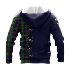 Malcolm Tartan Hoodie - Lion Rampant And Celtic Thistle Style