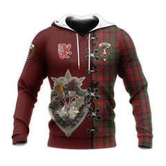 Matheson Dress Tartan Hoodie - Lion Rampant And Celtic Thistle Style