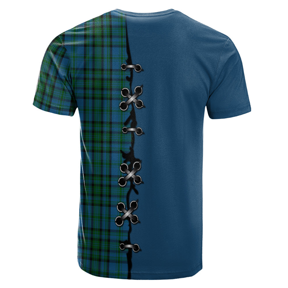 Matheson Hunting Tartan T-shirt - Lion Rampant And Celtic Thistle Style