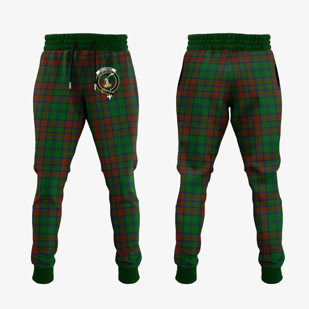 Matheson Hunting Highland Tartan Crest Jogger Sweatpants