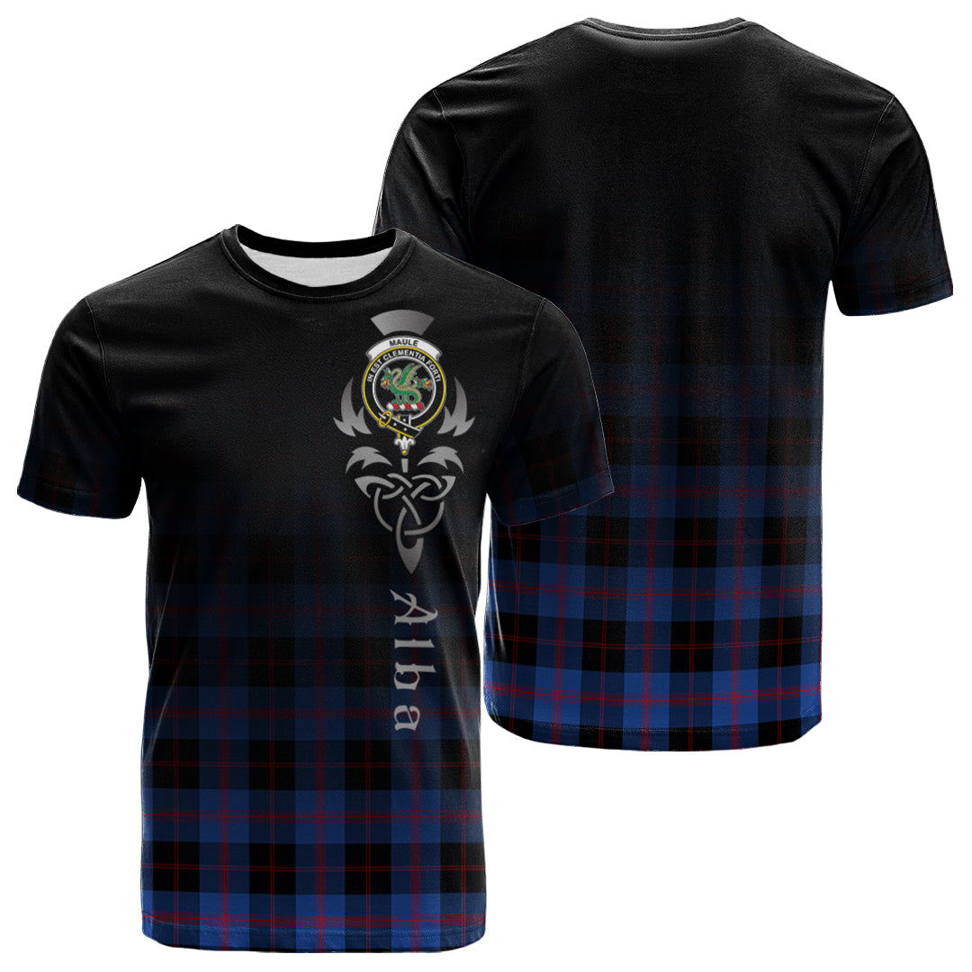 Maule Tartan Crest T-shirt - Alba Celtic Style