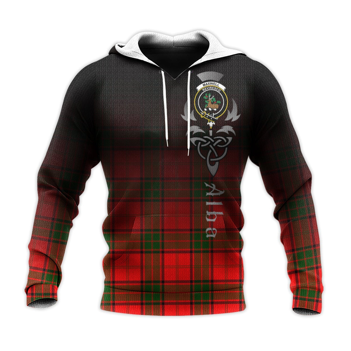 Maxwell Modern Tartan Hoodie - Alba Celtic Style