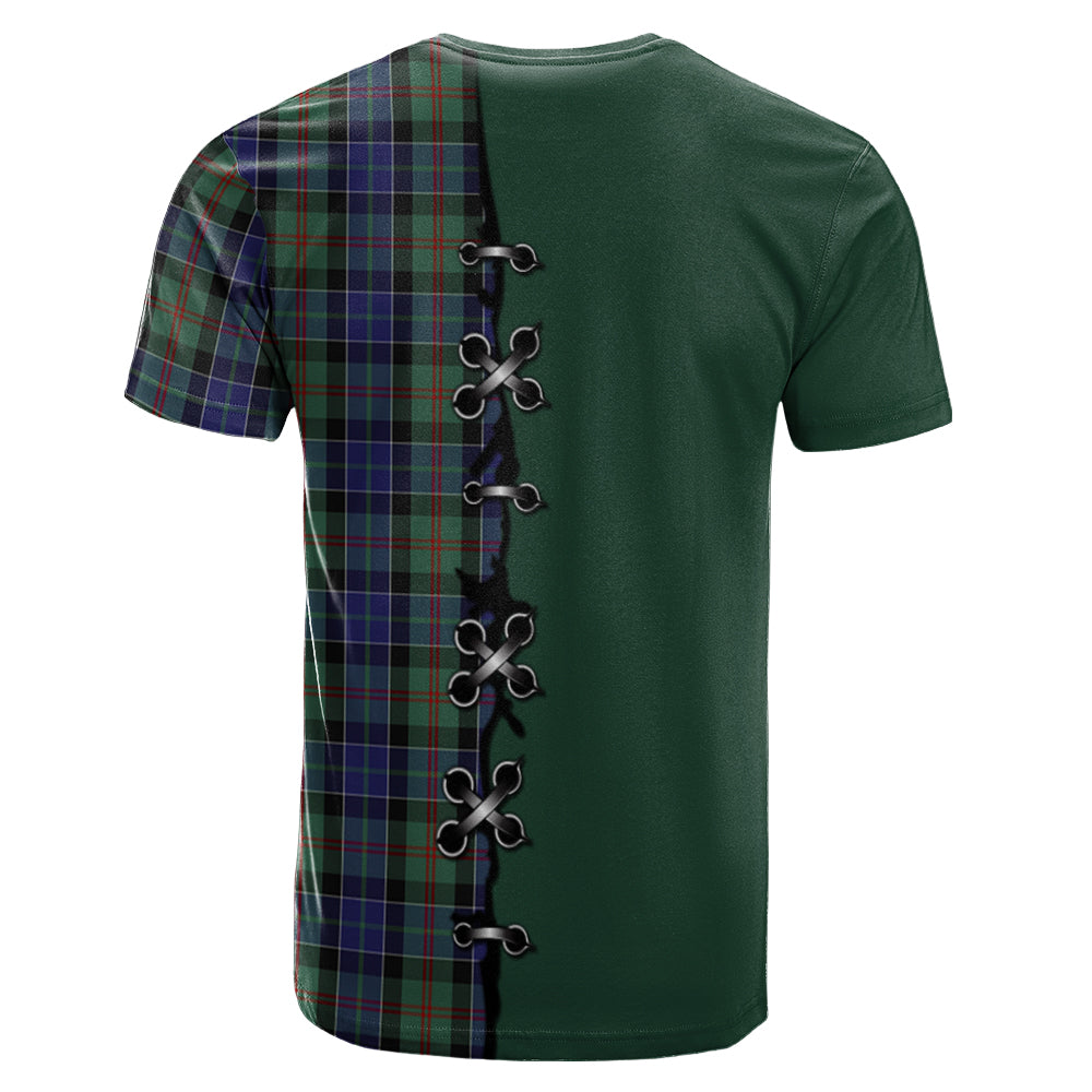 McFadzen 02 Tartan T-shirt - Lion Rampant And Celtic Thistle Style