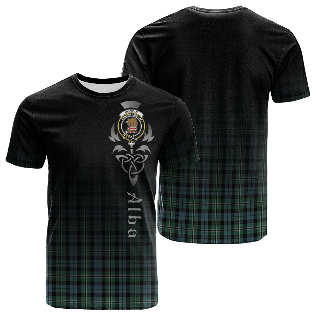 Melville Tartan Crest T-shirt - Alba Celtic Style