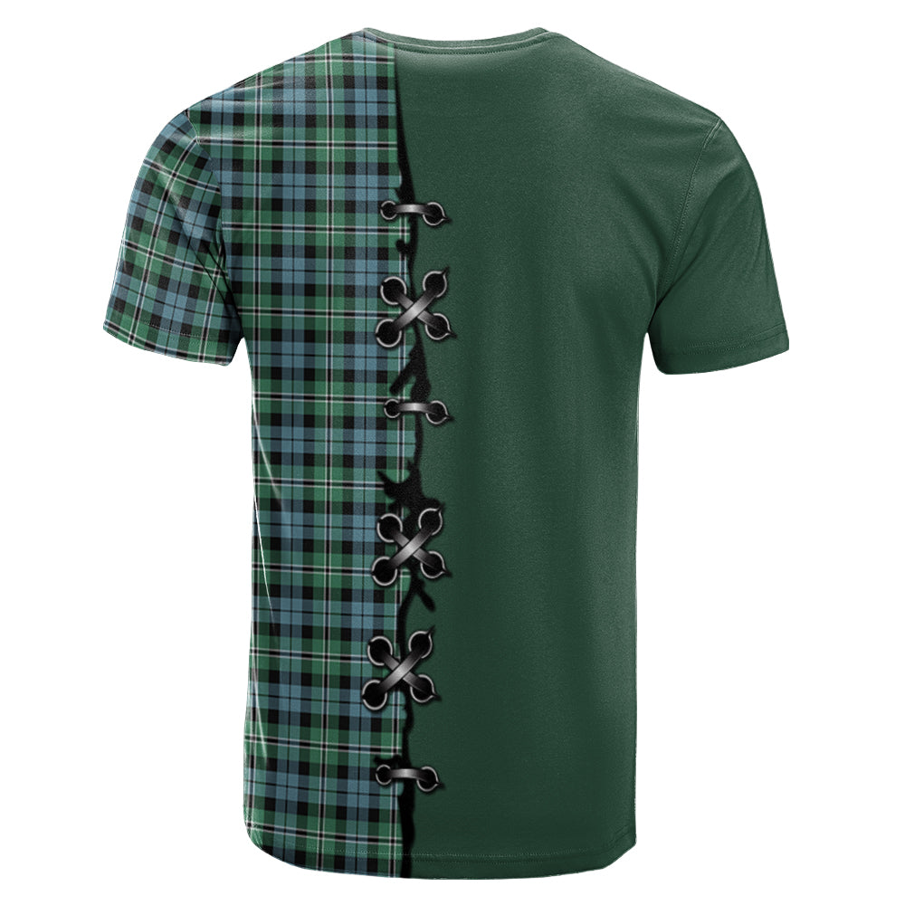 Melville Ancient Tartan T-shirt - Lion Rampant And Celtic Thistle Style