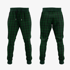 Menzies Green Tartan Crest Jogger Sweatpants