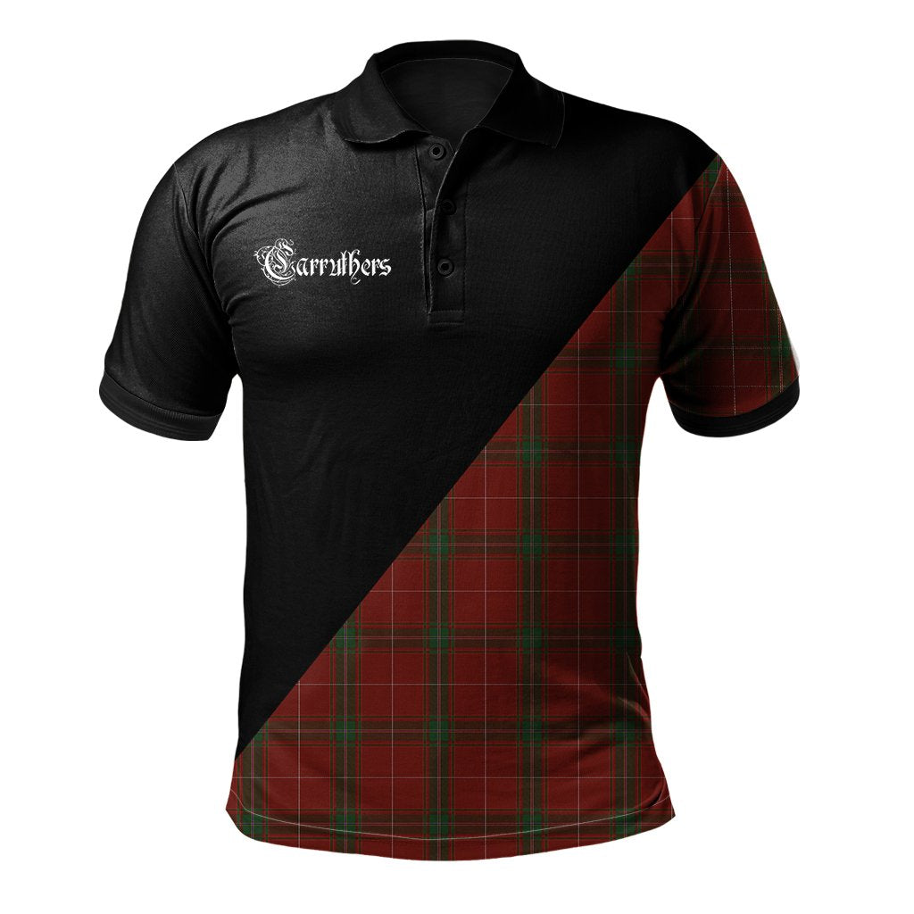 Carruthers Modern Tartan Official Crest - Military Polo Shirt