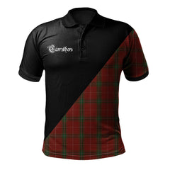 Carruthers Modern Tartan Official Crest - Military Polo Shirt