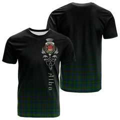 Moncrieff Of Atholl Tartan Crest T-shirt - Alba Celtic Style