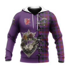 Montgomery Modern Tartan Hoodie - Lion Rampant And Celtic Thistle Style