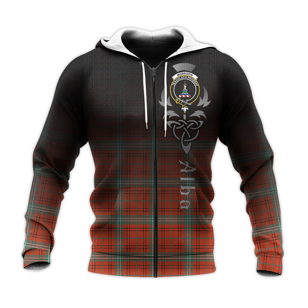 Morrison Red Ancient Tartan Hoodie - Alba Celtic Style