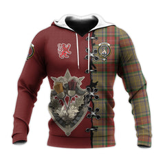 Muirhead Old Tartan Hoodie - Lion Rampant And Celtic Thistle Style