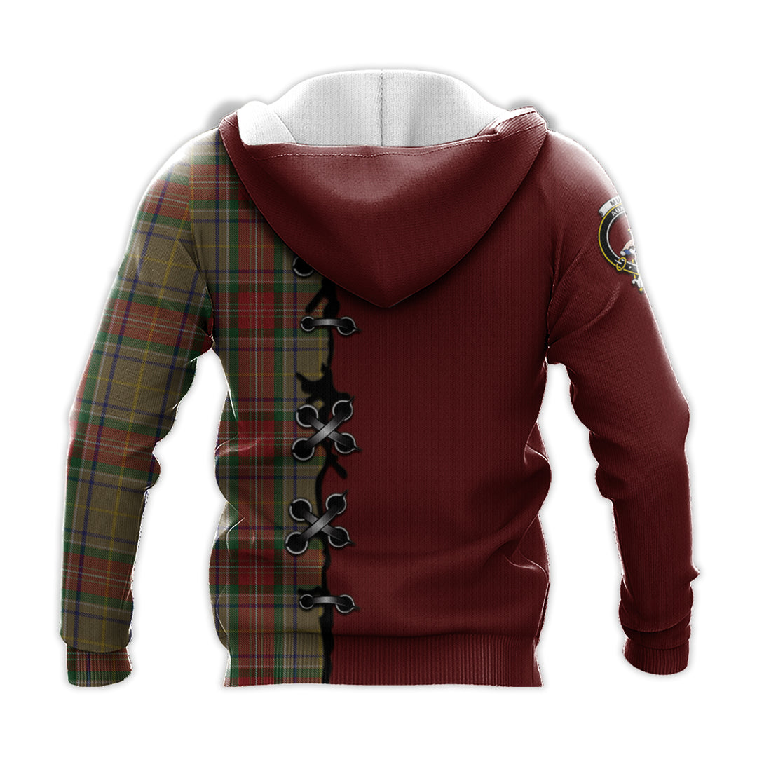 Muirhead Old Tartan Hoodie - Lion Rampant And Celtic Thistle Style