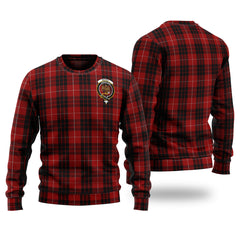 Munro Black And Red Tartan Sweater