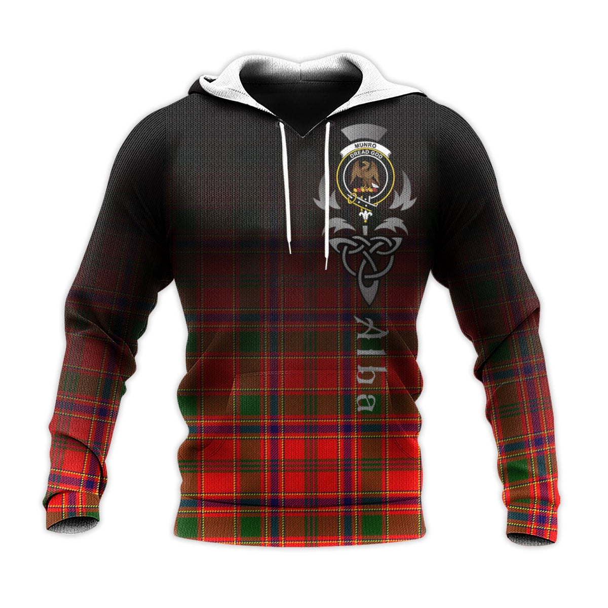 Munro Modern Tartan Hoodie - Alba Celtic Style