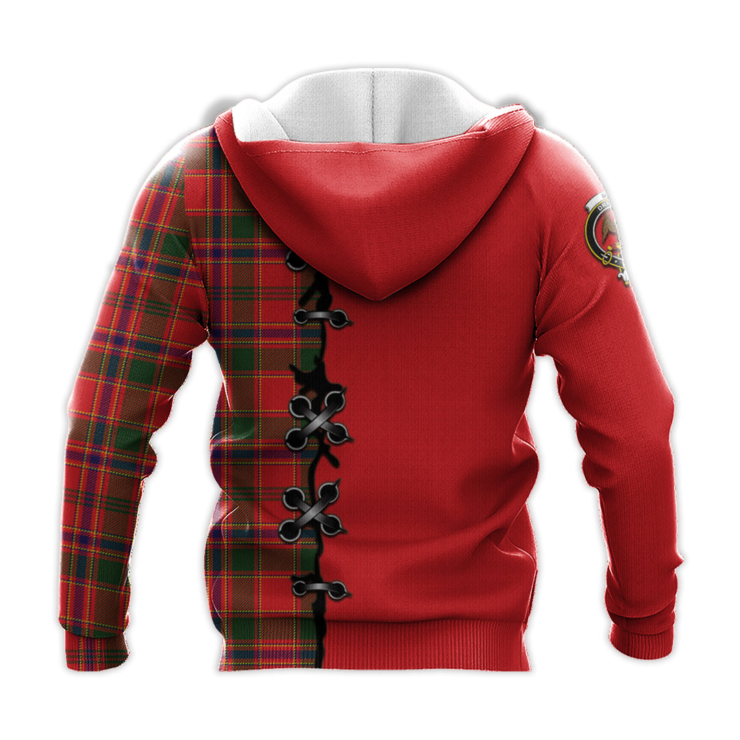 Munro Modern Tartan Hoodie - Lion Rampant And Celtic Thistle Style