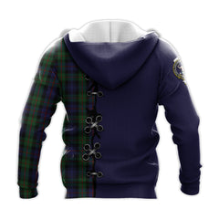 Murray of Atholl Tartan Hoodie - Lion Rampant And Celtic Thistle Style