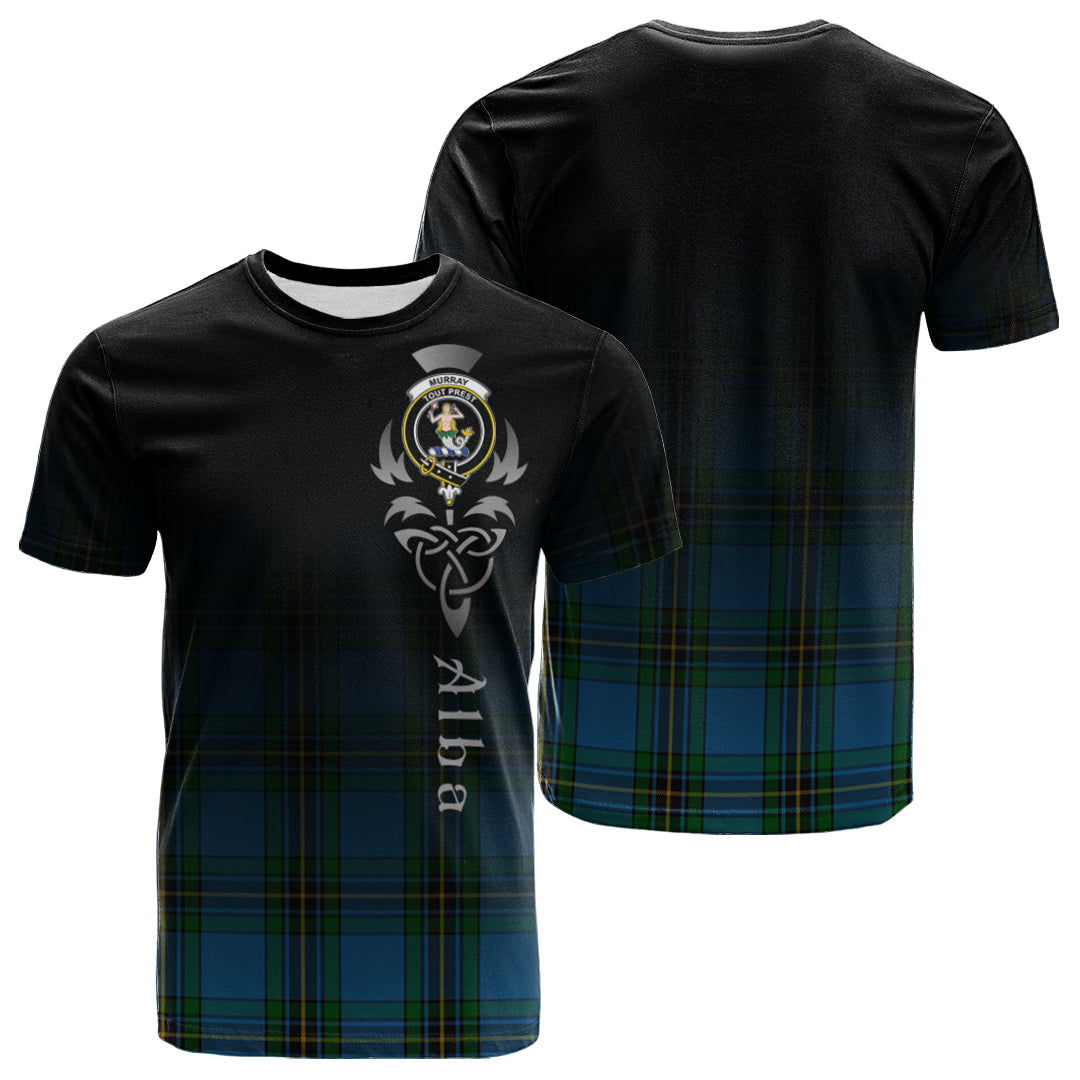 Murray Of Elibank Tartan Crest T-shirt - Alba Celtic Style