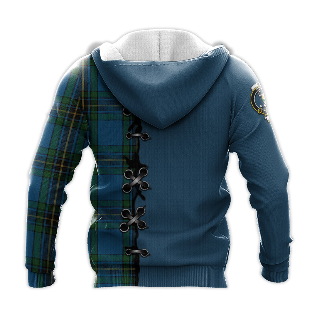 Murray of Elibank Tartan Hoodie - Lion Rampant And Celtic Thistle Style