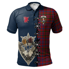 Murray of Tullibardine Tartan Polo Shirt - Lion Rampant And Celtic Thistle Style