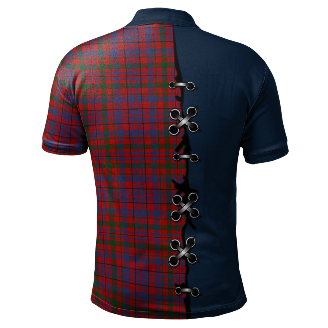 Murray of Tullibardine Tartan Polo Shirt - Lion Rampant And Celtic Thistle Style