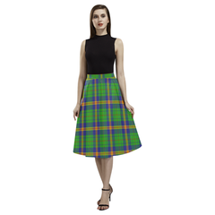 New Mexico Tartan Aoede Crepe Skirt