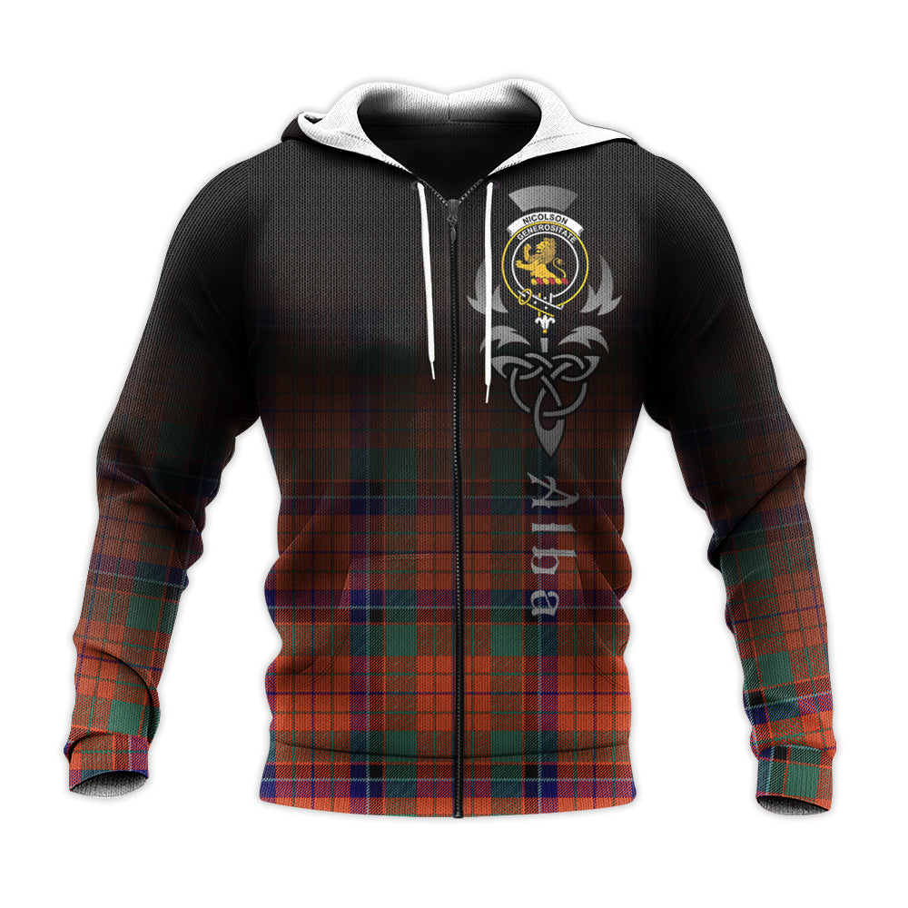 Nicolson Ancient Tartan Hoodie - Alba Celtic Style