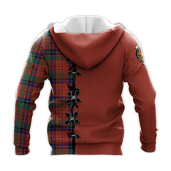 Nicolson Ancient Tartan Hoodie - Lion Rampant And Celtic Thistle Style