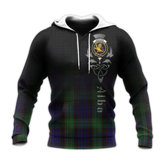 Nicolson Green Hunting Tartan Hoodie - Alba Celtic Style