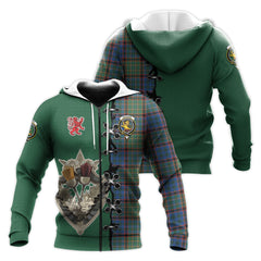 Nicolson Hunting Ancient Tartan Hoodie - Lion Rampant And Celtic Thistle Style