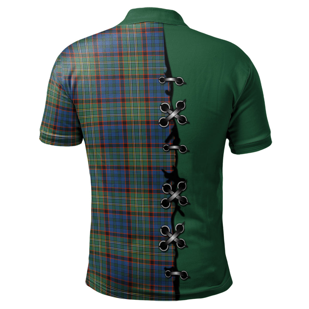 Nicolson Hunting Ancient Tartan Polo Shirt - Lion Rampant And Celtic Thistle Style