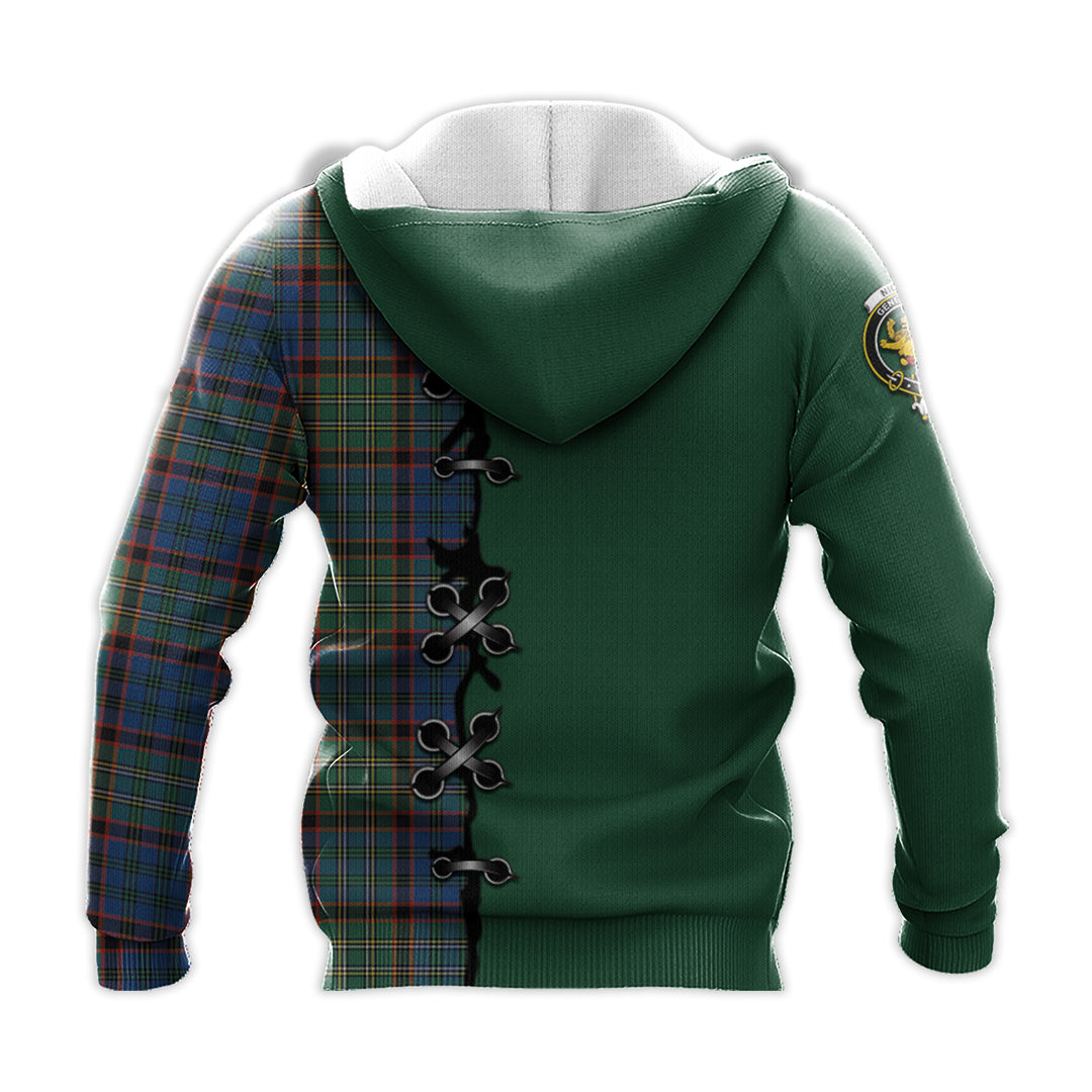 Nicolson Hunting Ancient Tartan Hoodie - Lion Rampant And Celtic Thistle Style