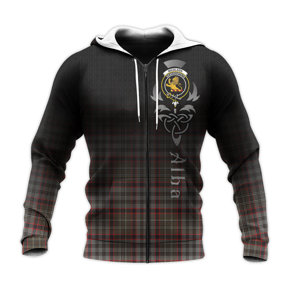 Nicolson Hunting Weathered Tartan Hoodie - Alba Celtic Style