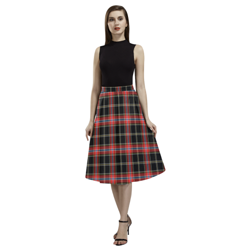 Norwegian Night Tartan Aoede Crepe Skirt